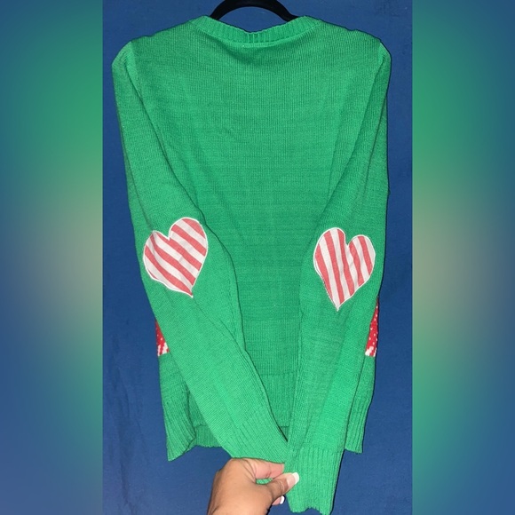 Christmas 🎄 UGLY Sweater “EAT ME” Half-Eaten Gingerbread Man Women’s XL - Picture 3 of 5